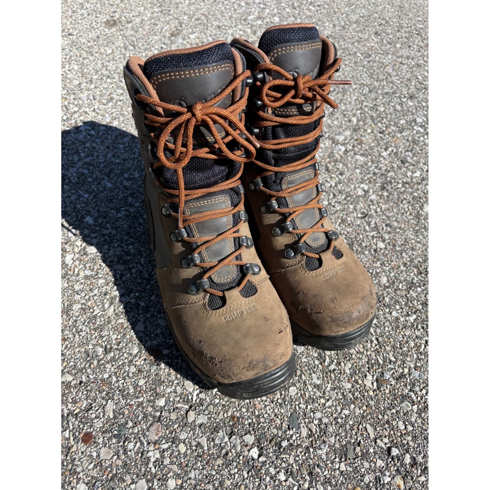 Danner Vicious 8 Brown NMT Composite Toe Work‎ Boots Mens 7.5 D 13868 Danner Dry